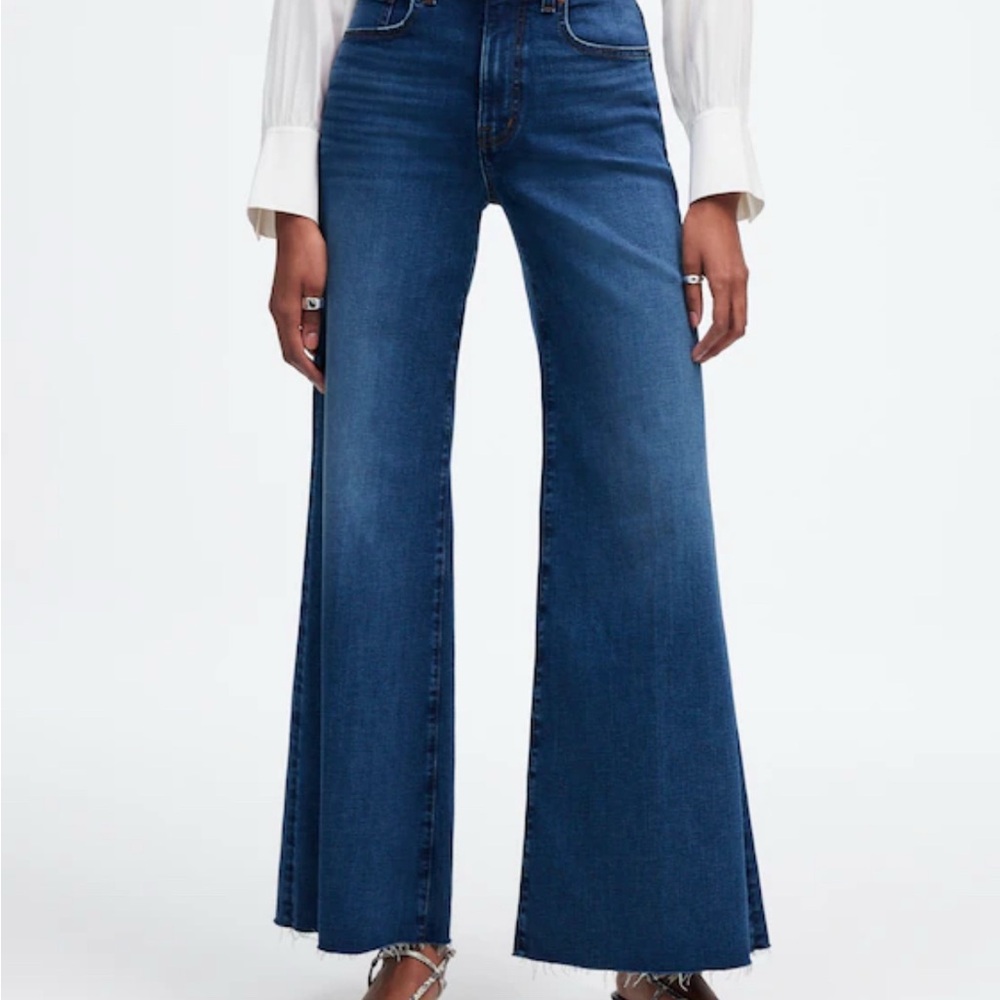 Madewell flared wide leg jeans - size 25